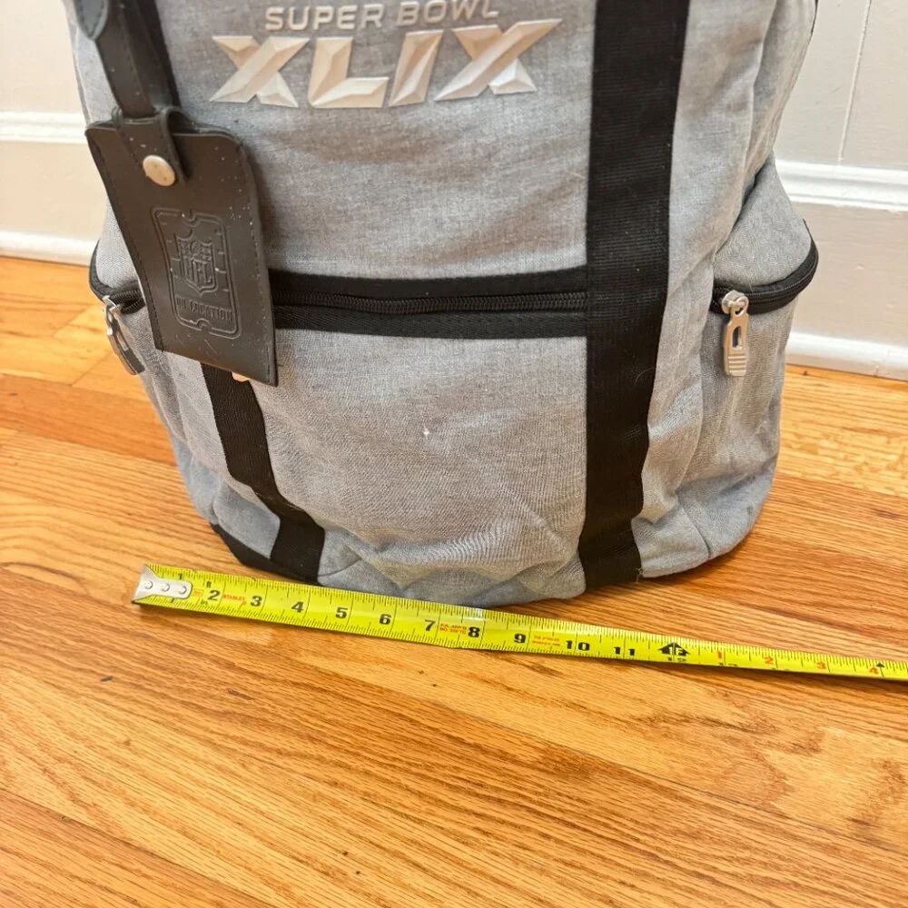 NFL Super Bowl Arizona XLIX Large Gray Computer Backpack